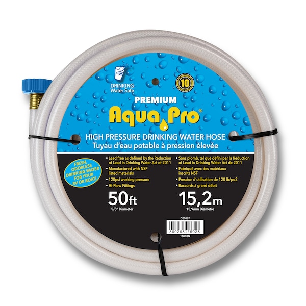 Aqua Pro W20867; Fresh Water Hose; Not Heated; 5/8 Inch Diam; 50 Foot Length W20867 - main